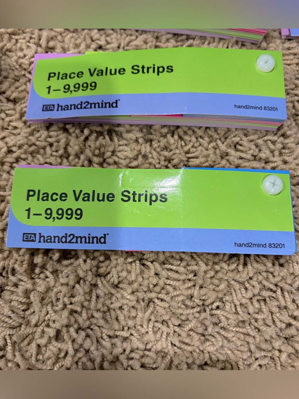 Lot Of 28 NEW Hand2Mind Place Value Strips 1-9,999 Math Manipulatives CLASS SET